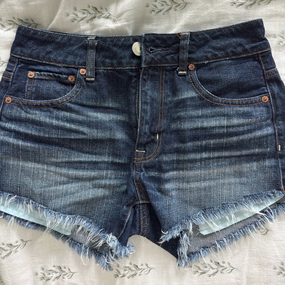 American Eagle High Rise Denim Shorts
